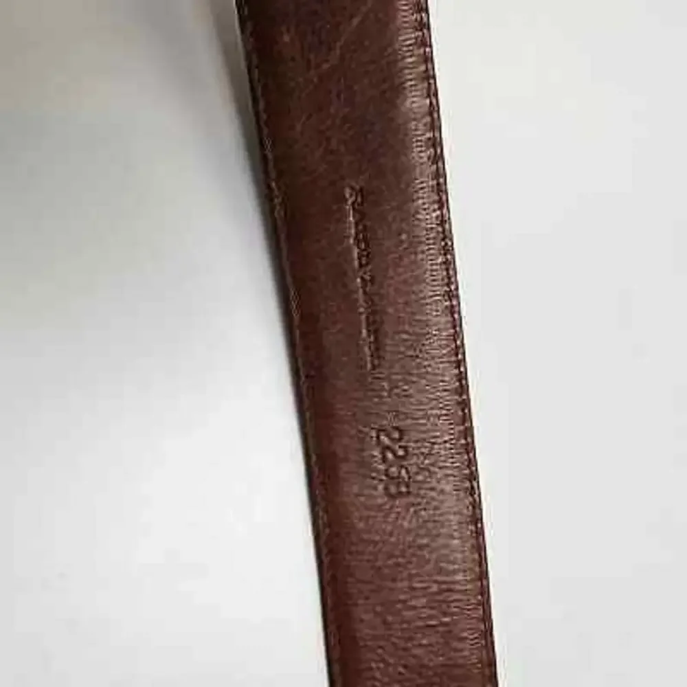 Vintage Ralph Lauren Alligator Leather & Sterling Silver‎ Belt 2268 Men 30 Brown